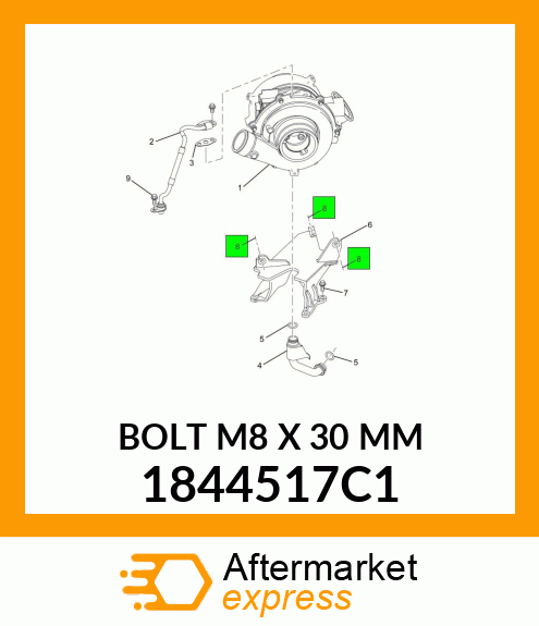 BOLT M8 X 30 MM 1844517C1