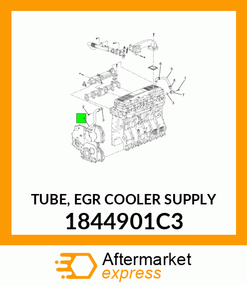 TUBE, EGR COOLER SUPPLY 1844901C3