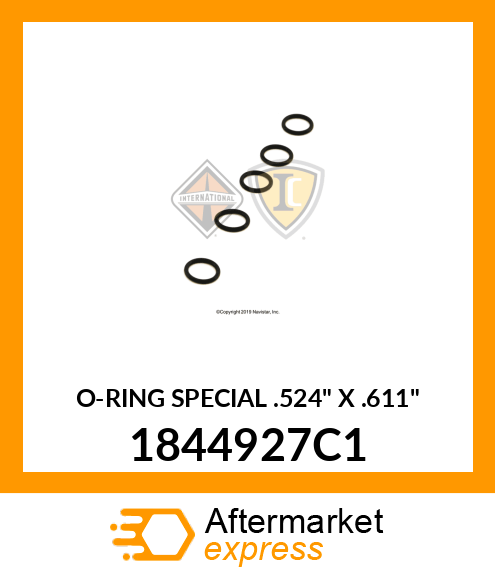 O-RING SPECIAL .524" X .611" 1844927C1