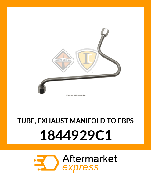 TUBE, EXHAUST MANIFOLD TO EBPS 1844929C1