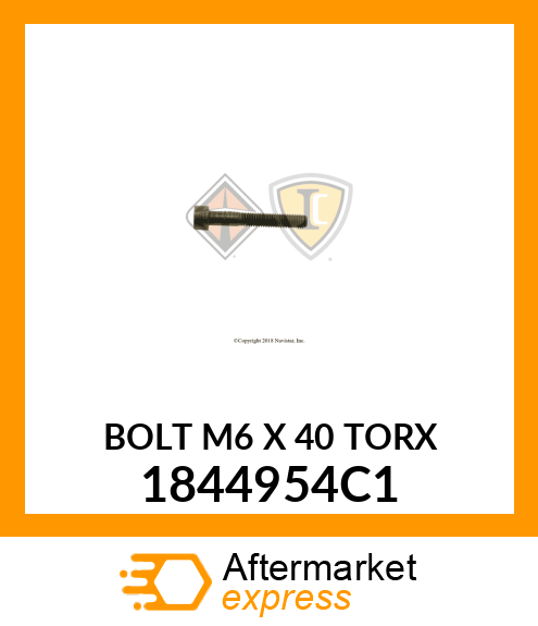 BOLT M6 X 40 TORX 1844954C1