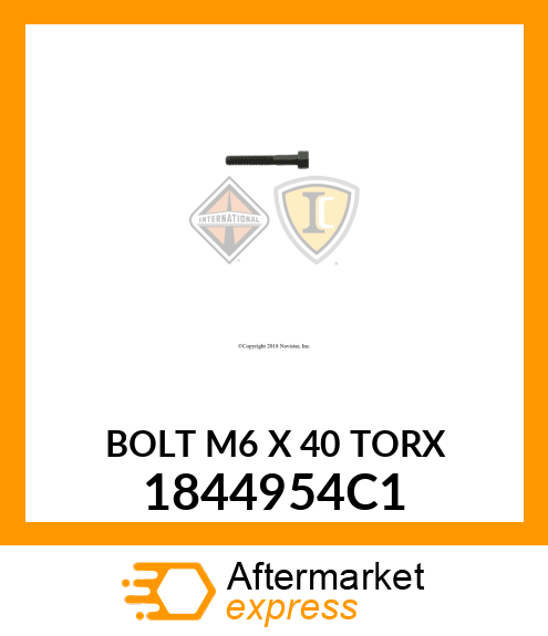 BOLT M6 X 40 TORX 1844954C1