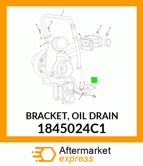 BRACKET, OIL DRAIN 1845024C1