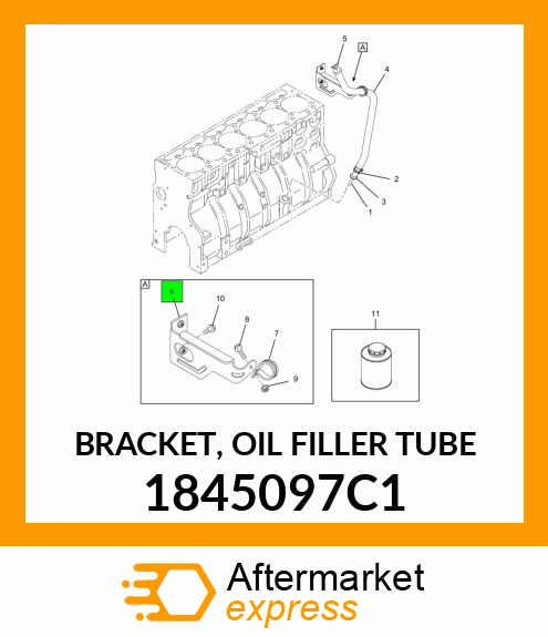 BRACKET, OIL FILLER TUBE 1845097C1