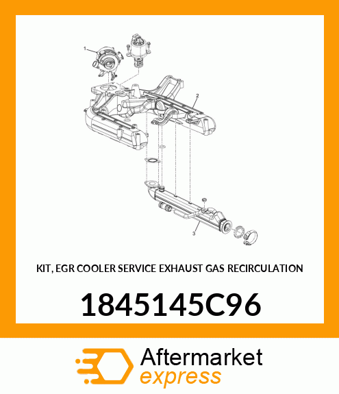 KIT, EGR COOLER SERVICE EXHAUST GAS RECIRCULATION 1845145C96