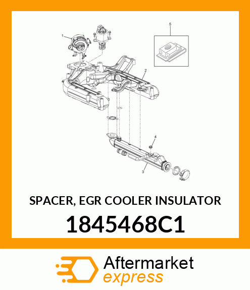 SPACER, EGR COOLER INSULATOR 1845468C1