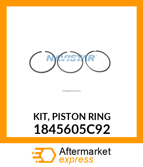 KIT, PISTON RING 1845605C92