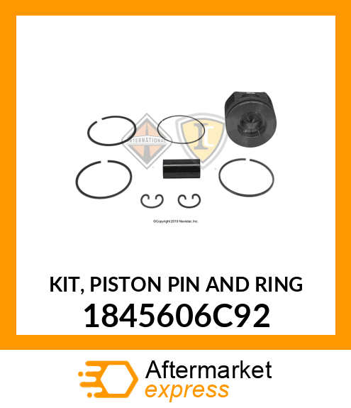KIT, PISTON PIN AND RING 1845606C92