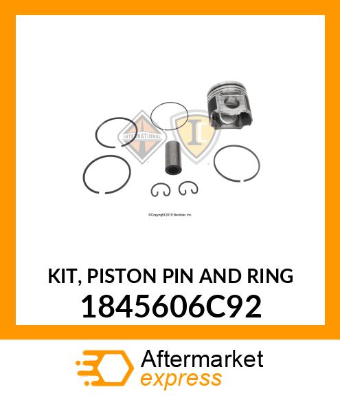 KIT, PISTON PIN AND RING 1845606C92