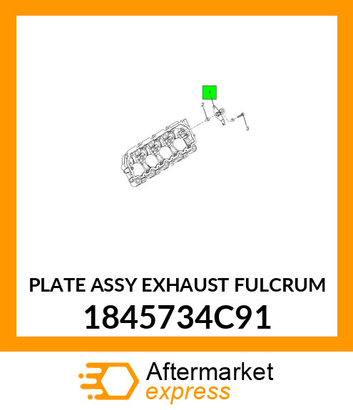 PLATE ASSY EXHAUST FULCRUM 1845734C91