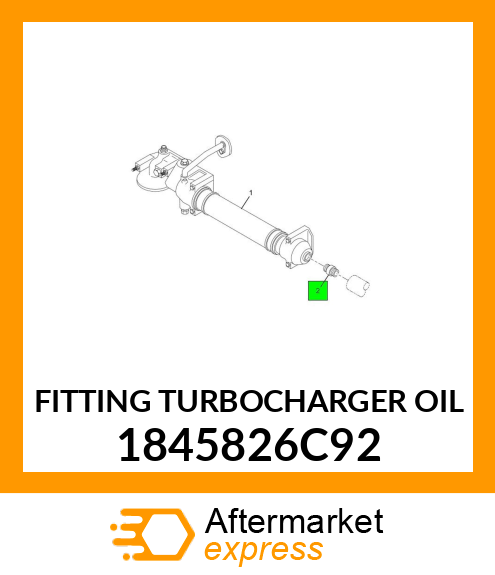 FITTING TURBOCHARGER OIL 1845826C92