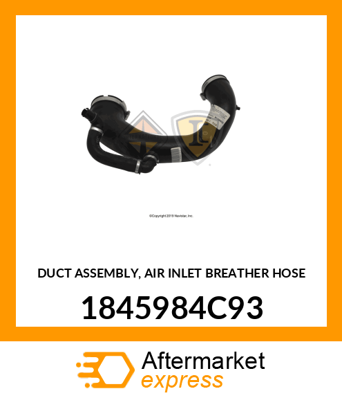 DUCT ASSEMBLY, AIR INLET BREATHER HOSE 1845984C93