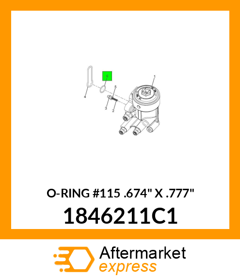 O-RING #115 .674" X .777" 1846211C1