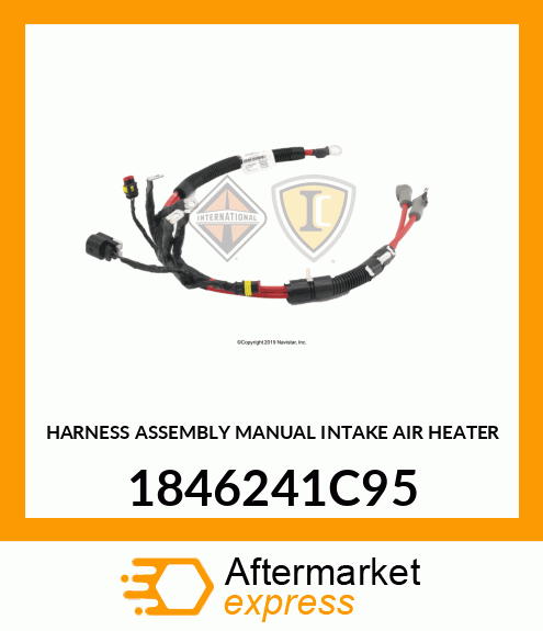 HARNESS ASSEMBLY MANUAL INTAKE AIR HEATER 1846241C95