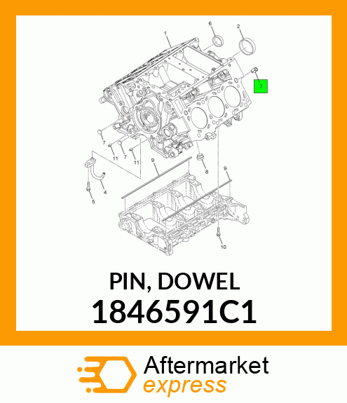 PIN, DOWEL 1846591C1