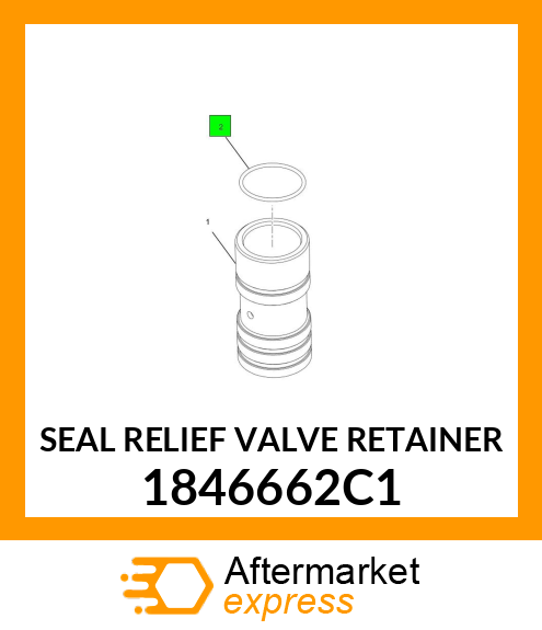 SEAL RELIEF VALVE RETAINER 1846662C1