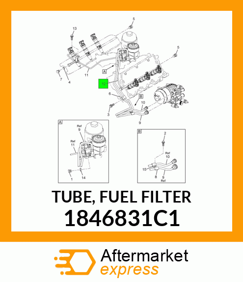 TUBE, FUEL FILTER 1846831C1