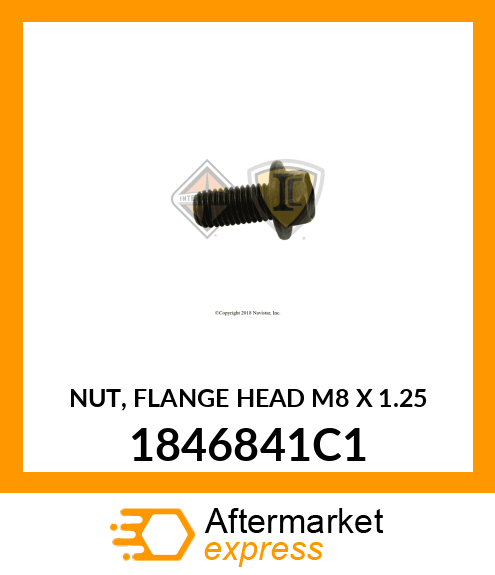 NUT, FLANGE HEAD M8 X 1.25 1846841C1