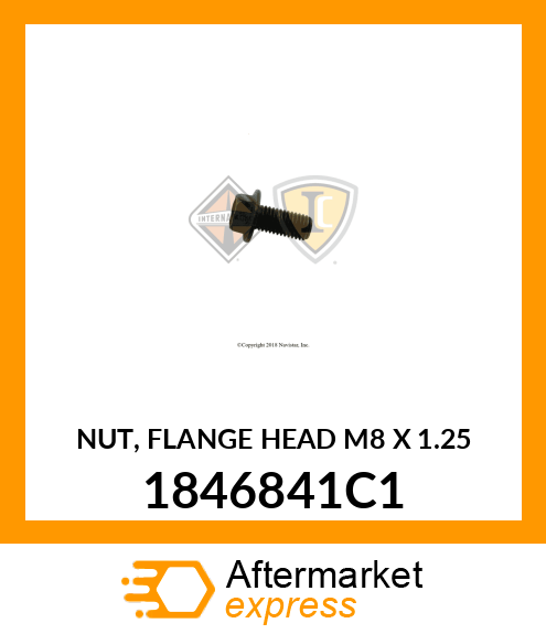 NUT, FLANGE HEAD M8 X 1.25 1846841C1