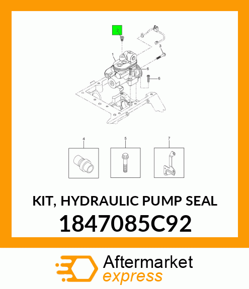 KIT, HYDRAULIC PUMP SEAL 1847085C92