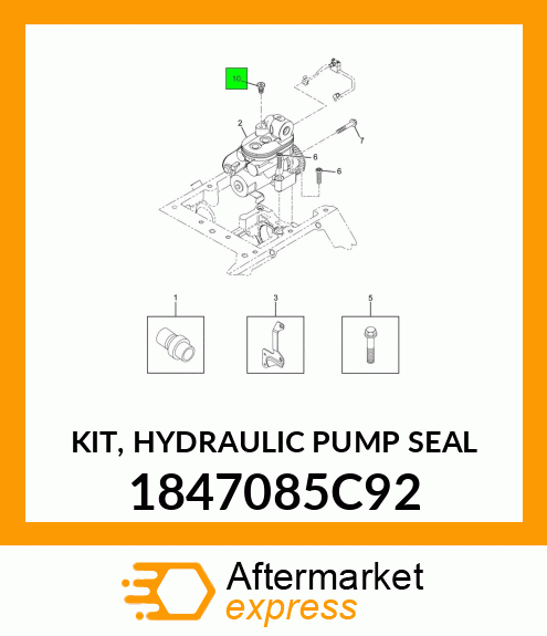 KIT, HYDRAULIC PUMP SEAL 1847085C92