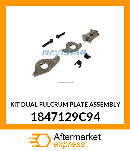 KIT DUAL FULCRUM PLATE ASSEMBLY 1847129C94