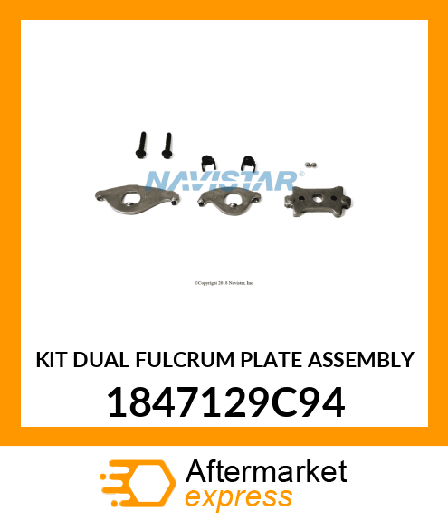 KIT DUAL FULCRUM PLATE ASSEMBLY 1847129C94