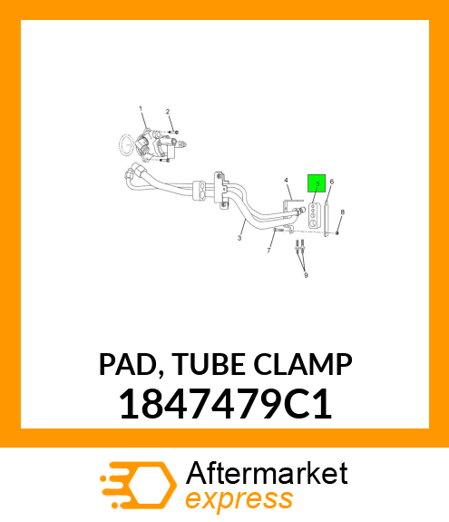 PAD, TUBE CLAMP 1847479C1