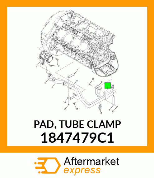 PAD, TUBE CLAMP 1847479C1