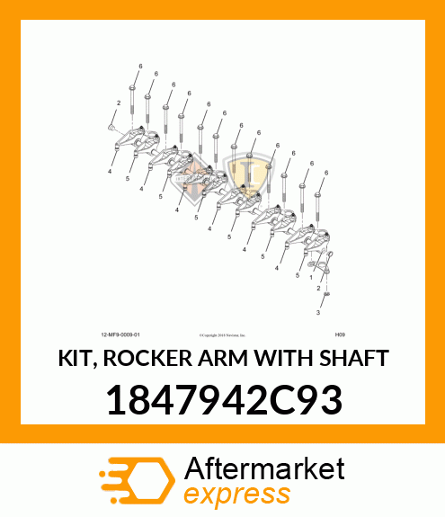 KIT, ROCKER ARM WITH SHAFT 1847942C93