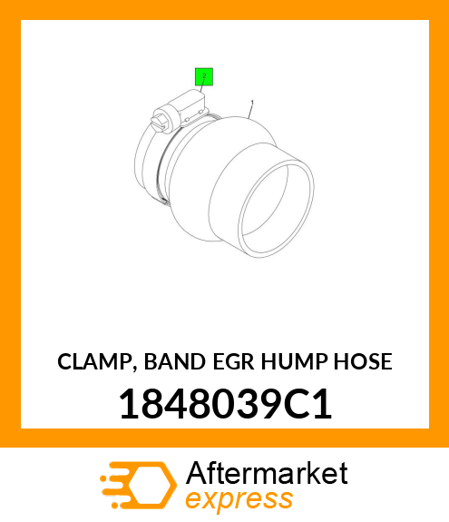 CLAMP, BAND EGR HUMP HOSE 1848039C1