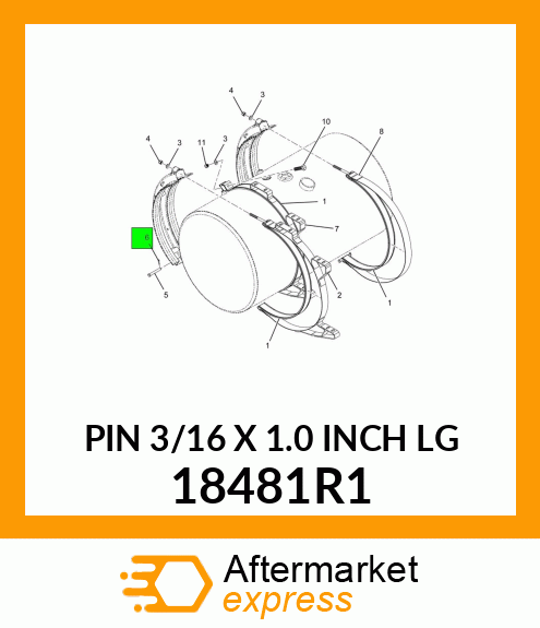 PIN 3/16 X 1.0 INCH LG 18481R1