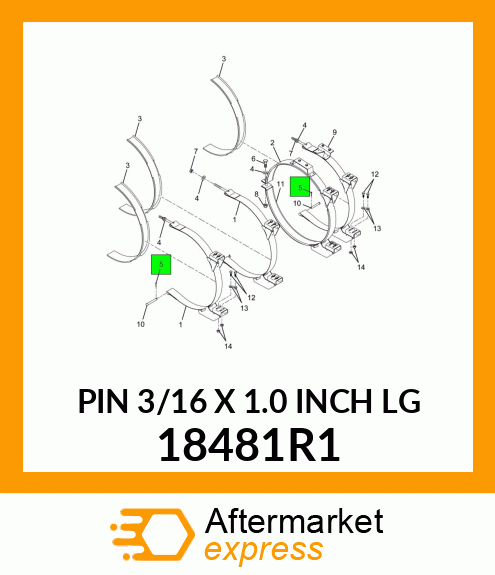 PIN 3/16 X 1.0 INCH LG 18481R1