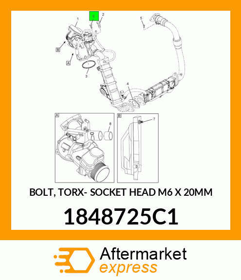 BOLT, TORX- SOCKET HEAD M6 X 20MM 1848725C1
