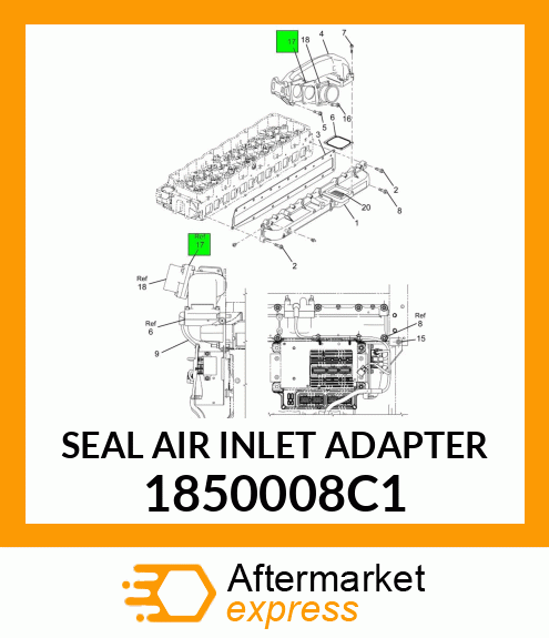SEAL AIR INLET ADAPTER 1850008C1