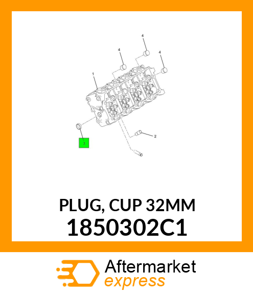 PLUG, CUP 32MM 1850302C1