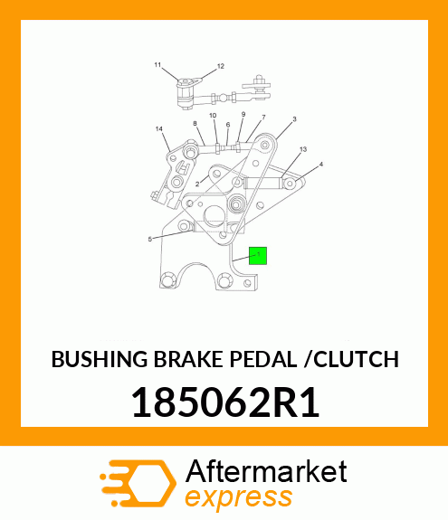 BUSHING BRAKE PEDAL /CLUTCH 185062R1