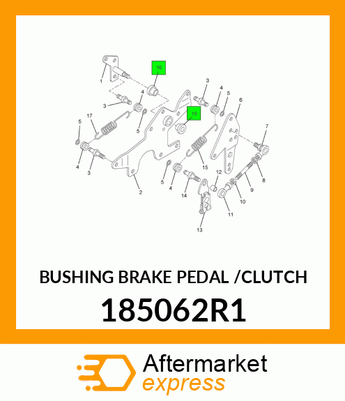 BUSHING BRAKE PEDAL /CLUTCH 185062R1