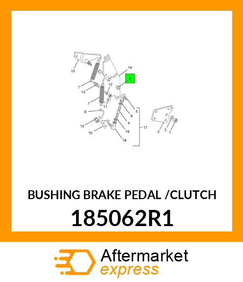 BUSHING BRAKE PEDAL /CLUTCH 185062R1