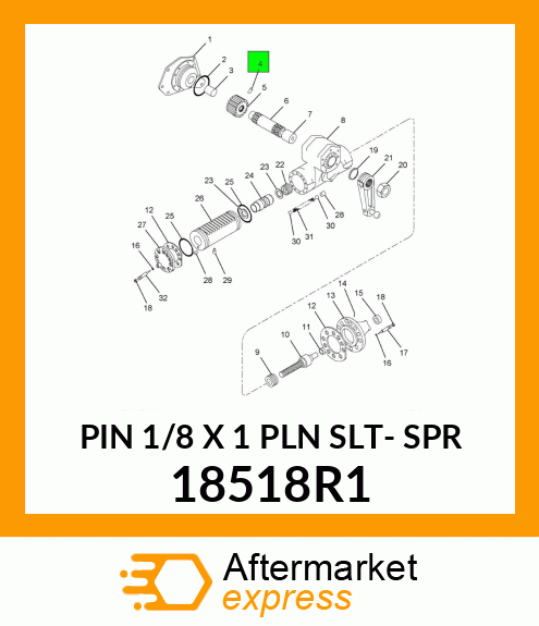 PIN 1/8 X 1 PLN SLT- SPR 18518R1