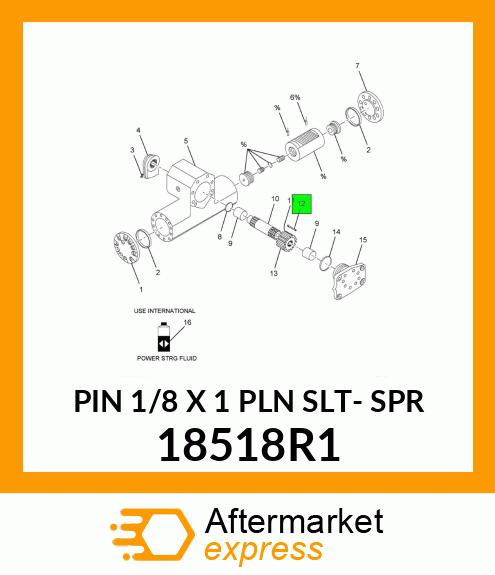 PIN 1/8 X 1 PLN SLT- SPR 18518R1