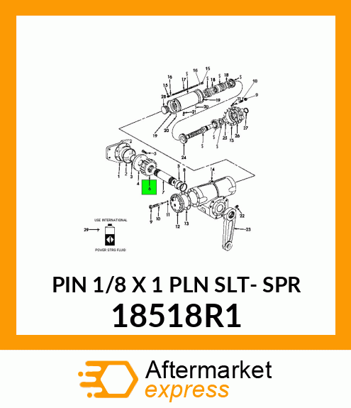 PIN 1/8 X 1 PLN SLT- SPR 18518R1