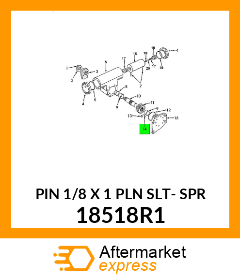 PIN 1/8 X 1 PLN SLT- SPR 18518R1