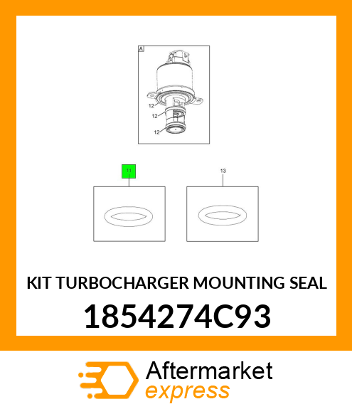 KIT TURBOCHARGER MOUNTING SEAL 1854274C93