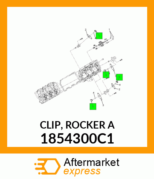 CLIP, ROCKER A 1854300C1