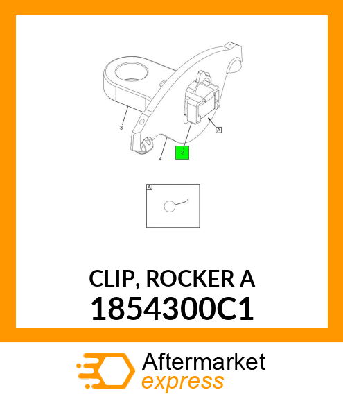 CLIP, ROCKER A 1854300C1
