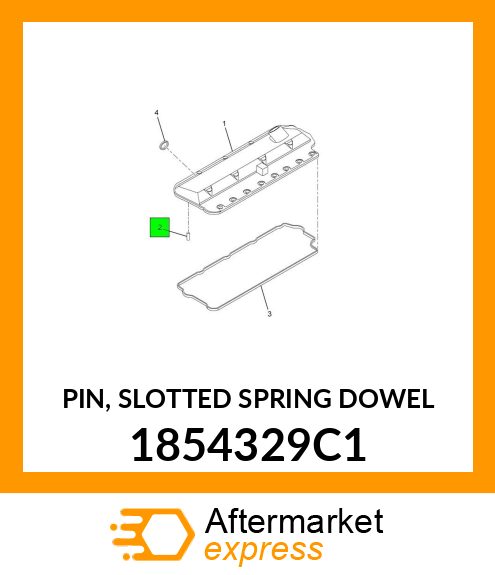 PIN, SLOTTED SPRING DOWEL 1854329C1