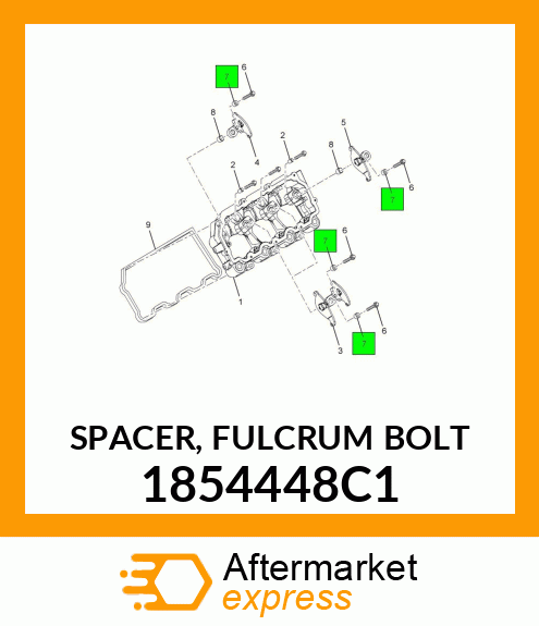 SPACER, FULCRUM BOLT 1854448C1