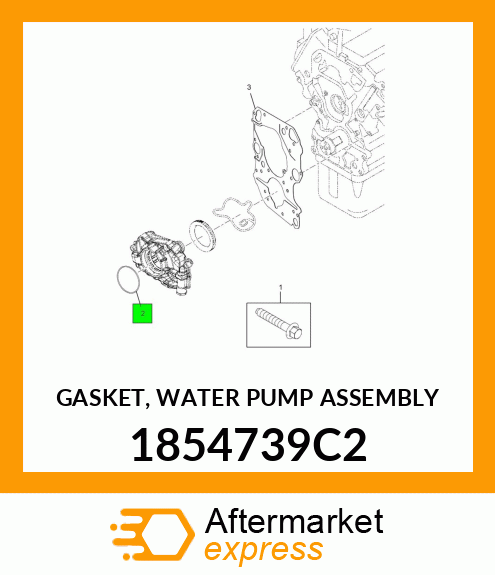 GASKET, WATER PUMP ASSEMBLY 1854739C2