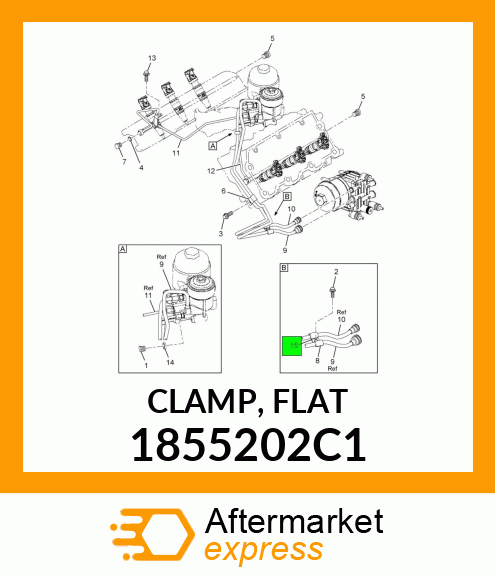 CLAMP, FLAT 1855202C1